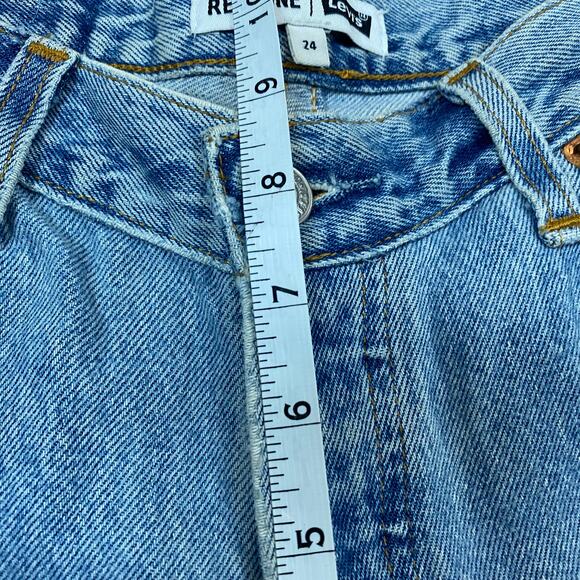 Re/Done Levi's High Rise Slim Straight Leg Jeans Women's 24 - Picture 7 of 13